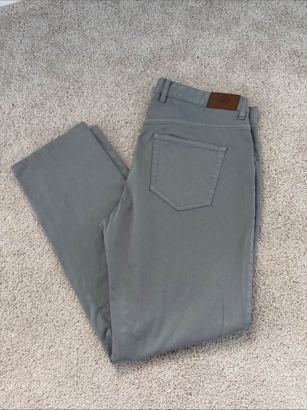 Peter Millar Crown Five-Pocket Pant Men's Dark Grey size 34-30